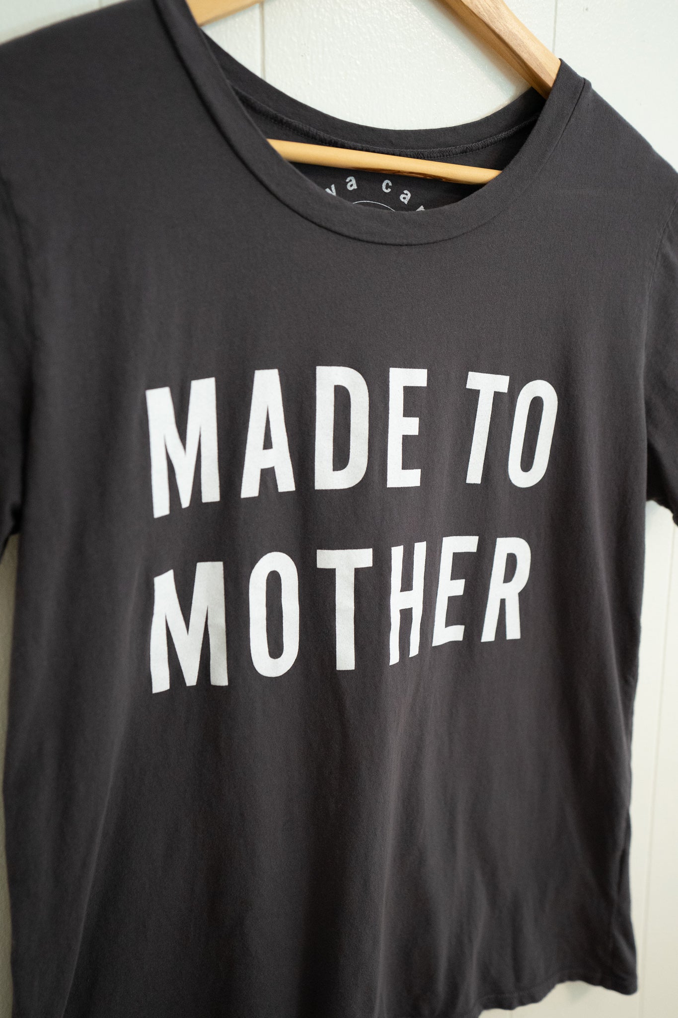 Made To Mother Tee | Charcoal