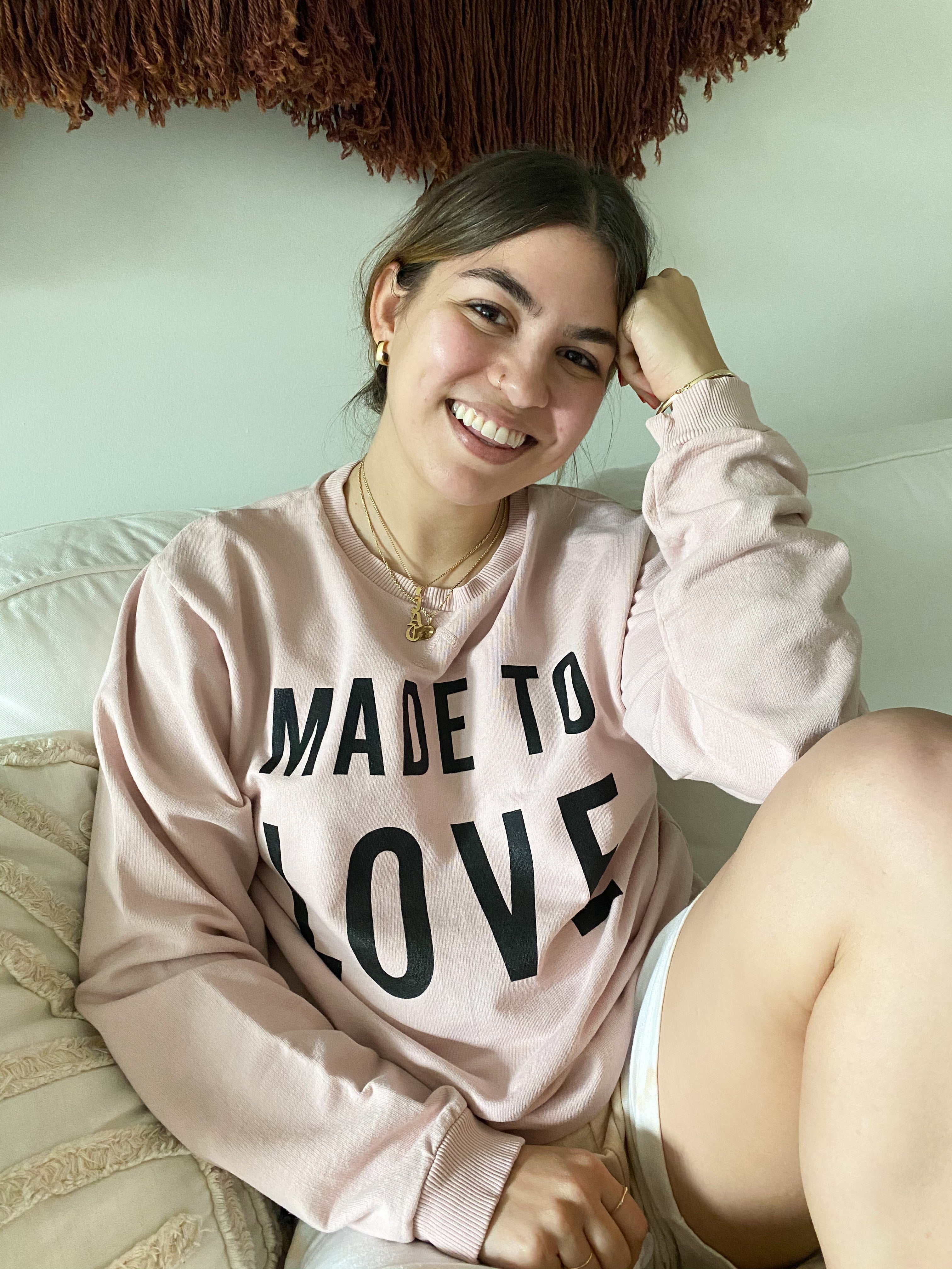 Made To Love Adult Sweatshirt | Rose